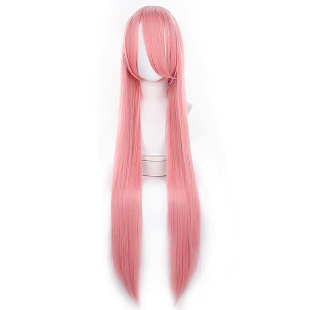 150cm Universal Wig Cosplay High-Temperature Silk Fluffy Wig Multiple Colors Available Long Straight Hair Fluffy Style detail 1