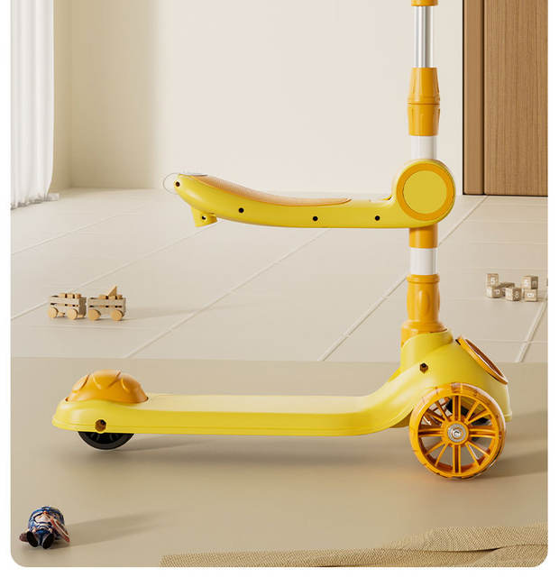 Scooter for Children Aged 1 to 3-6 to 12 Years Old, Three-In-One Baby Scooter for Boys and Girls, with a Seat and Rideable Features detail 12