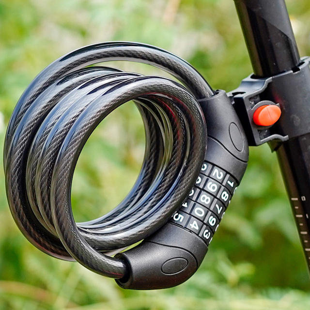 Bicycle lock combination lock 4-digit 5-digit anti-theft portable electric car lock mountain bike electric car accessories chain lock