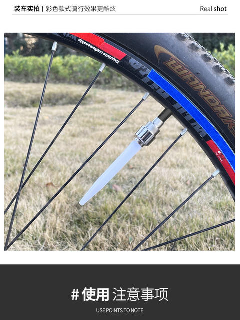 Bicycle tire valve core light valve light mountain bike hot wheel children's bicycle colorful warning atmosphere light detail 11