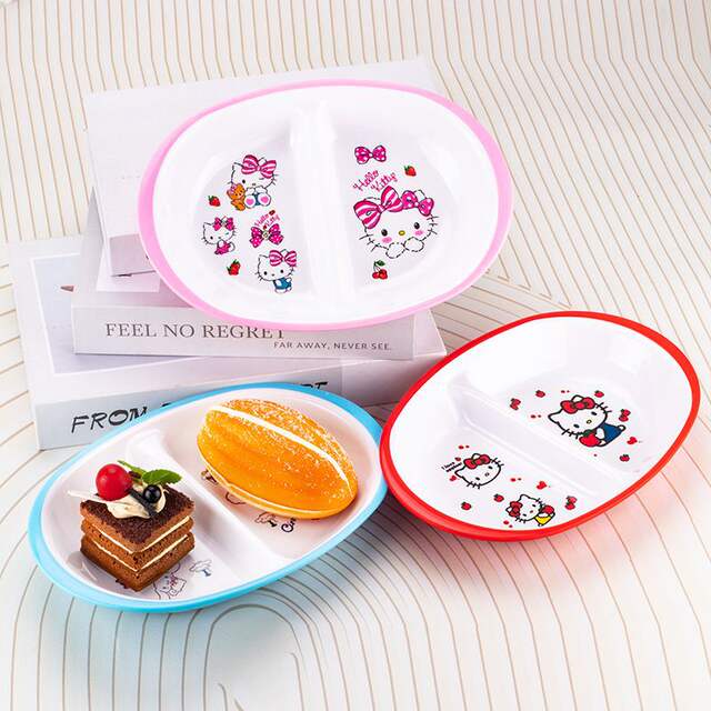 Cute Household Dish Plate Children's Dinner Plate Baby Snack Plate Special Fry Plate for Fruit Snack Plate detail 6