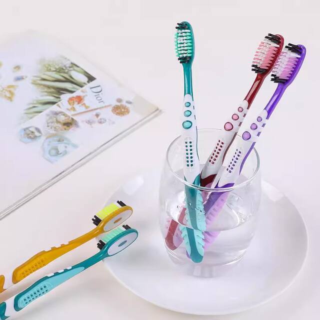 Sanxiao Meijie Toothbrush Soft Bristle Toothbrush Classy Toothbrush Medium Hard Bristle Adult Toothbrush Tongue Coating Cleaning Independent Packaging detail 5