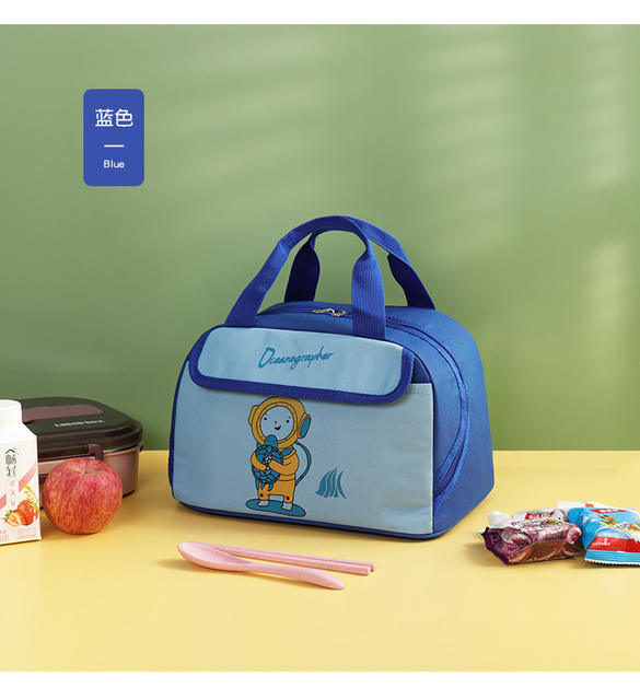 Cartoon Heat Preservation Bag New Children's Lunch Bag Student Portable Thickened Heat Preservation Lunch Box Bag Primary School Student Lunch Box Bag detail 11