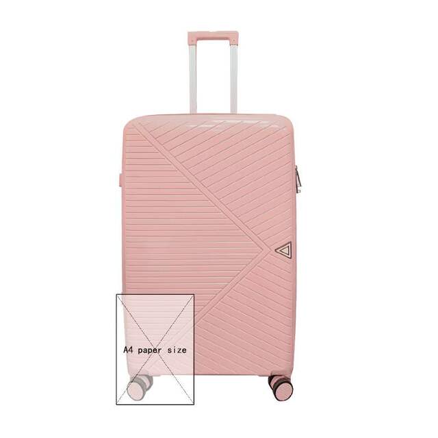 Ultra-Light Travel Suitcase Password Lock Pp Set Foreign Trade Luggage Zipper Large Capacity Carry-On Suitcase with Universal Wheels detail 7
