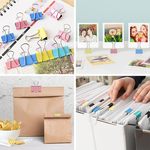 In-Stock Bulk Colored Long-Tail Clips for Document Binding, Loose-Leaf Folders, Office Metal Binder Clips, Student Stationery, and Test Paper Clips detail 10