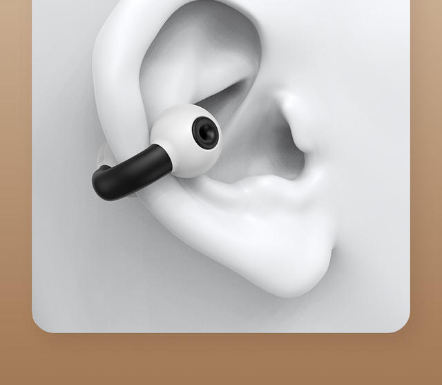 Transparent Clip-On Bluetooth Earphones with Noise Reduction, Long Battery Life, Non-In-Ear True Wireless Design, and Over-The-Ear Style detail 10