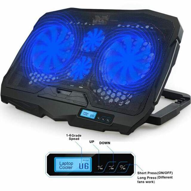 Laptop Radiator Lifting Bracket Folding Luminous Desktop Adjustable Computer Cooling Base Wholesale detail 3