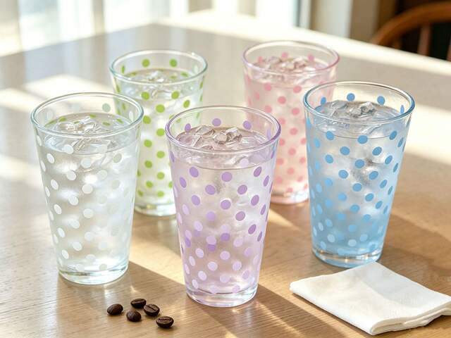 Free Shipping Polka Dot Water Cup with Straw Lid Ins Style Cartoon Kitten Glass Cup Coffee Cold Drink Cup Gift Cup detail 1
