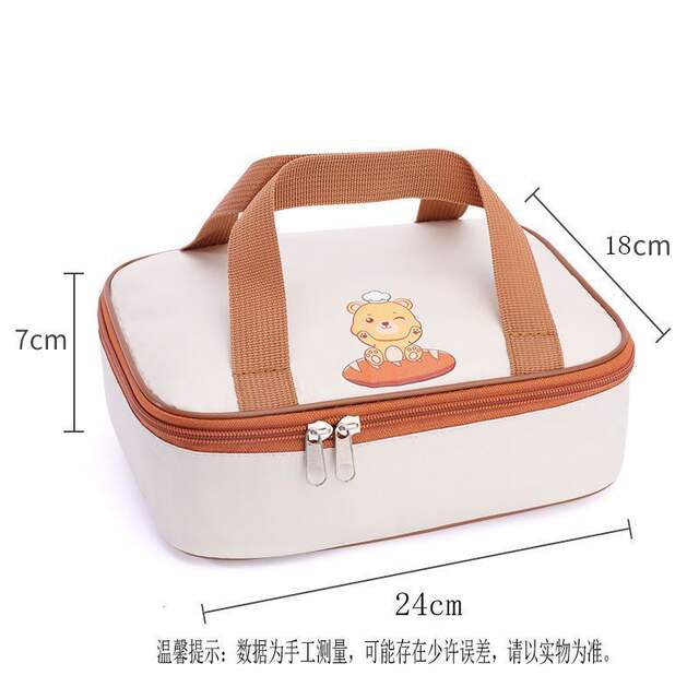 Children's Insulation Bag Portable Commercial Lunch Box Lunch Bag Oxford Cloth Large Student Cute Flat Hand-wrung Lunch Box Bag