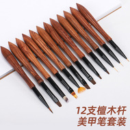 Cross-Border Manicure Line Pen Special Set for Painting Fine Lines, Painted Line Pen, Flower Hook Line Pen, Bjd Facial Pen detail 9