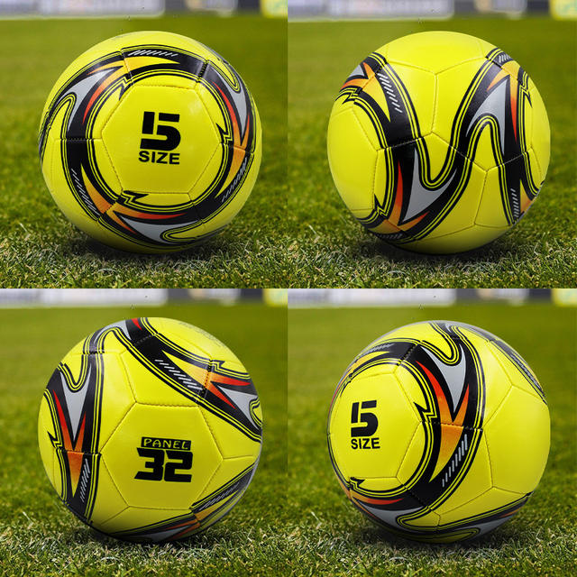 Football wholesale children No. 4 No. 5 No. 3 adult primary and secondary school students training competition world cup black and white PVC machine sewing PU detail 4