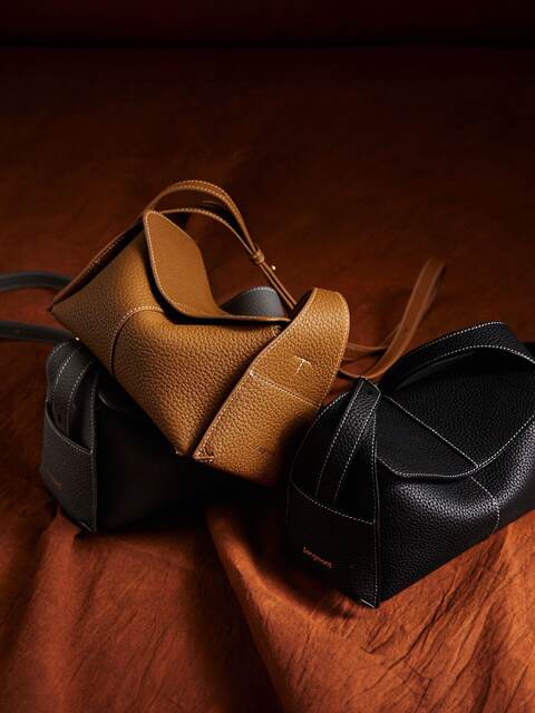 Songshan Xia Series Mini Eaves Bag Made of Top-Layer Cowhide for Commuting, Hobo Bag, Crossbody Bag for Women detail 3