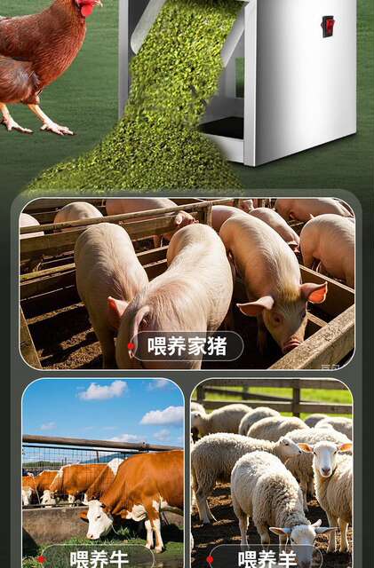 Household Multifunctional Vegetable Shredder for Feeding Chickens, Vegetable Chopper, Feed Grinder, Stainless Steel Crusher for Farming detail 8