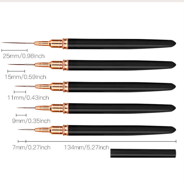 Xiaohongshu's Popular Line Pen, Fine Manicure, Ultra-Fine Eyeliner for Lower Eyelashes, Three-In-One Eyeliner for Nail Salons detail 12