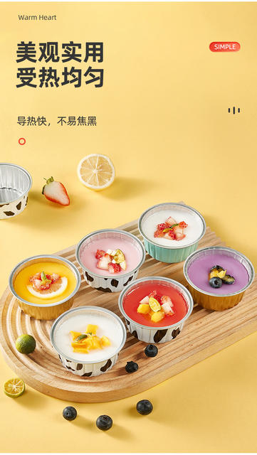 Special Tin Paper Bowl for Air Fryer Household Oven Baking Cake Mold Thickened Food Grade Aluminum Foil Box Cup detail 3