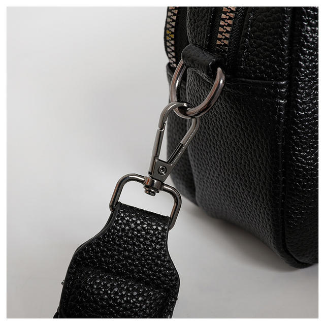 Cross-Border Hot-Selling Women's Bags 2025 New Style Simple and Fashionable Single Shoulder Crossbody Small Square Bag with Wide Shoulder Strap Casual Bag Bags detail 5