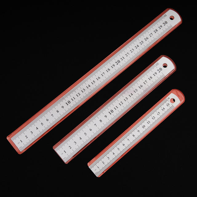 Stainless Steel Straight Ruler, Office Ruler, Thickened Scale Ruler, Metal Double-Sided Steel Ruler, 20cm Steel Ruler, Manufacturer Wholesale detail 7