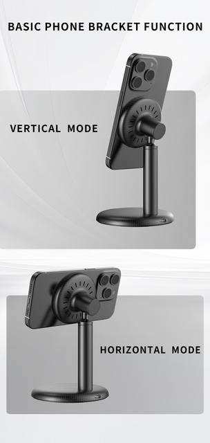 New Wireless Charger, E-Commerce Hot-Selling Product, Desktop Mobile Phone Stand, Magnetic Wireless Fast Charging, Kc Manufacturer V26 detail 6
