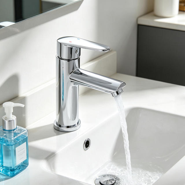 Cross-Border Foreign Trade 304 Stainless Steel Washbasin Faucet Bathroom Basin Faucet Hot and Cold Dual-Use detail 10