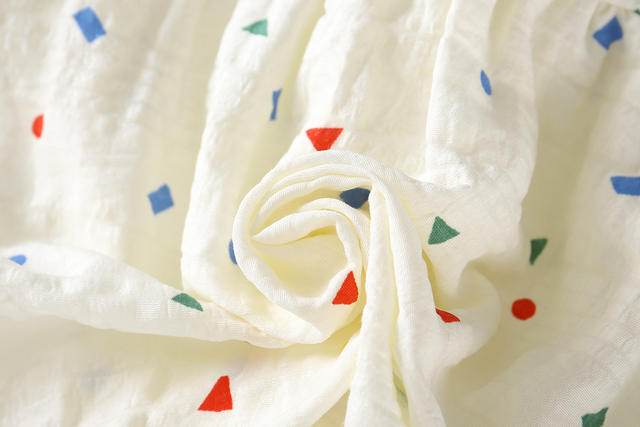 Summer New Dress for Girls, Cloud Cotton, Small Flying Sleeves, Sweet Dress, Stylish Floral Dress detail 5