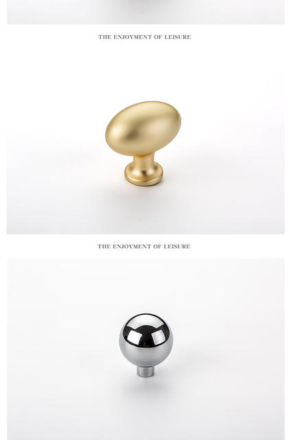 Italian-Style French Light Luxury Multi-Color Wardrobe Pigeon Egg Handle Silver Electroplated Furniture Drawer Cabinet Door Single-Hole Small Handle detail 9