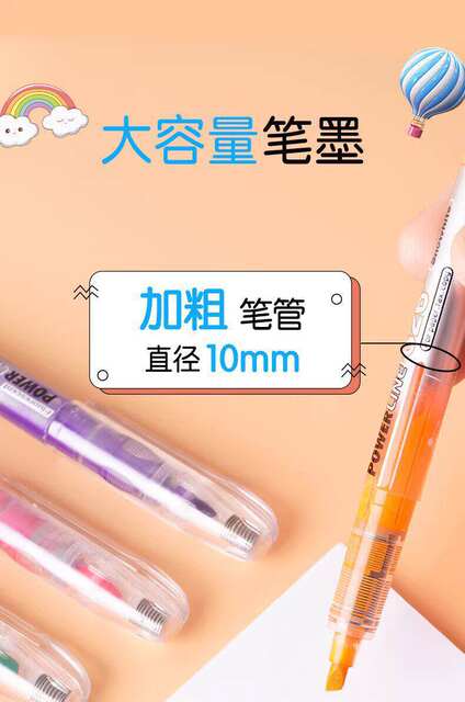 Snow White Direct Liquid Fluorescent Marker Pen 626 Colorful Fluorescent Marker Pen for Students, Candy-Colored, Odorless, for Highlighting Key Points detail 9