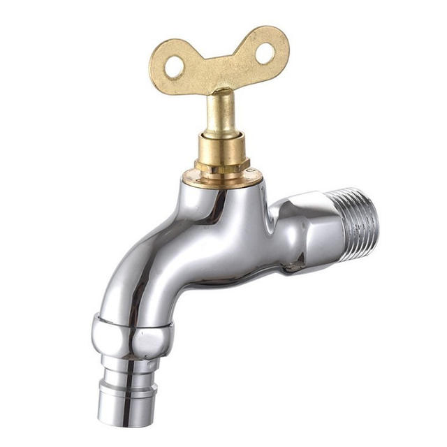 Factory wholesale direct supply copper with lock tsim nozzle faucet anti-theft nozzle 4 points with key small faucet detail 2