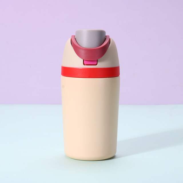 Amazon's New 12oz Sports Water Cup Thermos Cup Customized Portable Mini Kidsren's Double-Drink Thermos Water Bottle