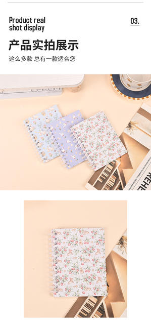 In-Stock Cartoon-Style Exquisite Creative Student Notebooks, High-End Stationery, Cartoon Diary Spiral Notebooks, Customizable detail 7