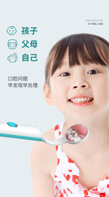 Oral Mirror Endoscope with Light, Anti-Fog Mirror, Examination Mirror, Care Set for Personal Use, Home Dental Examination, Dental Care detail 3