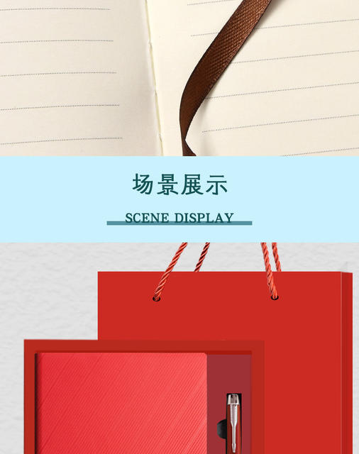 A5 Notebook Set Can Print Logo Business Notepad Gift Box Company Corporate Office Work Meeting Notebook Customization detail 12