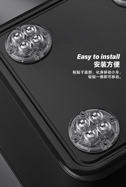 Adhesive type household ball pulley movable furniture base rotating universal wheel bed bottom storage box casters detail 10