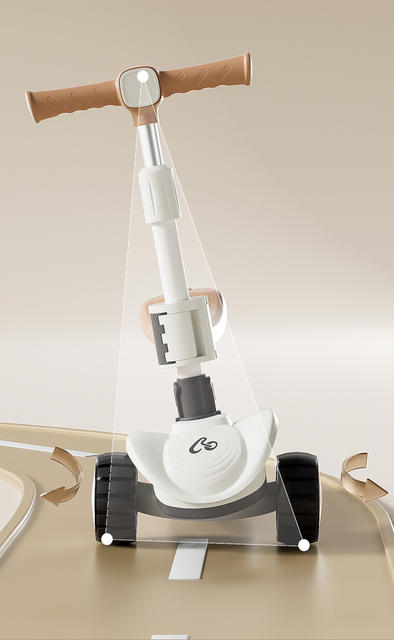 Children's scooter 1-3-6-14 years old children baby pedal scooter meter high car three-in-one anti-rollover can sit detail 10