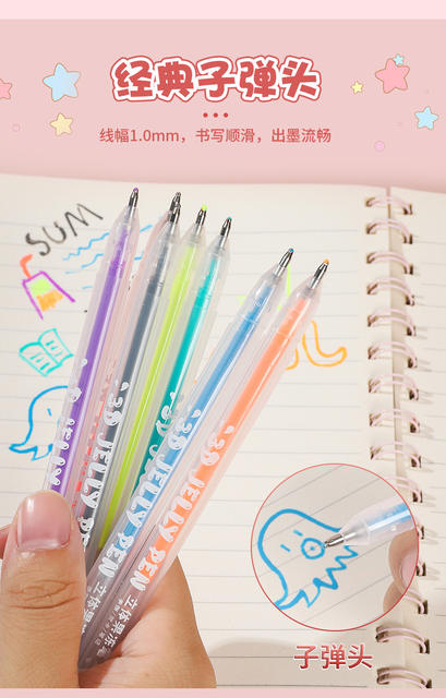 Shangcheng 3D Stereo Jelly Pen, High-Value Stereo Nail Art Pen, Journaling Drawing Highlighter, Colorful Marker Pen detail 10
