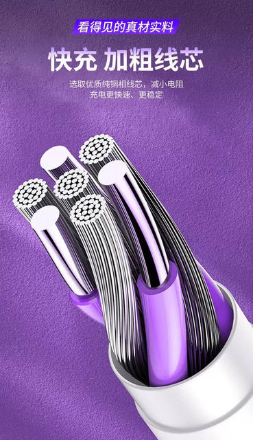 Original flash charging line for vivo mobile phone charger iQOO dual engine Android data line 5a super fast charging line detail 4