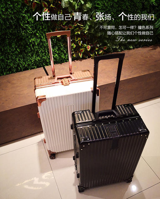 2026 Retro Aluminum Frame Suitcase with Universal Wheels, Travel Case with Combination Lock, Set of 20/24/ 28inch Inch detail 10