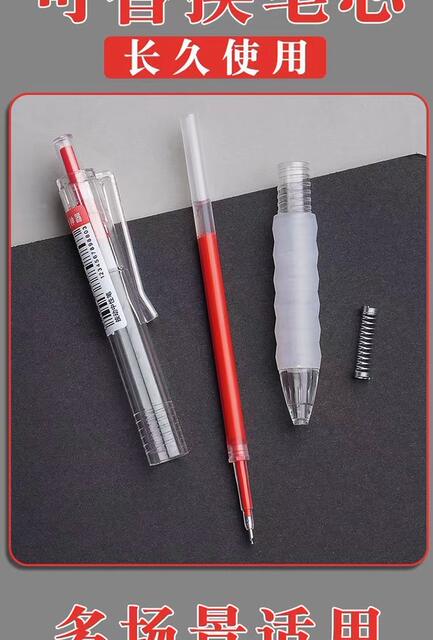 Homework artifact red pen 0.5 quick-dry teachers correcting special error correction students ST press red gel pen wholesale detail 8