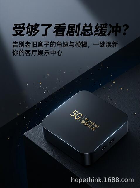 Internet Tv Set-Top Box Tv 5g Dual-Band Bluetooth Wifi Supports High-Definition Playback and Screen Projection, Supports Projector detail 10