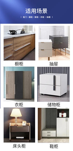Cross-Border Exclusive Supply of Thickened Cabinet Door Handles, Stainless Steel Square Tube Wardrobe Handles, Light Luxury Minimalist Black Cabinet Handles detail 6