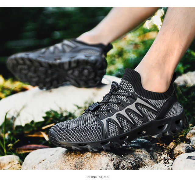 2025 New Outdoor River Tracing Shoes Wading Shoes Drainage Hole Mesh Quick-Drying Breathable Non-Slip Wear-Resistant Cycling Shoes detail 11