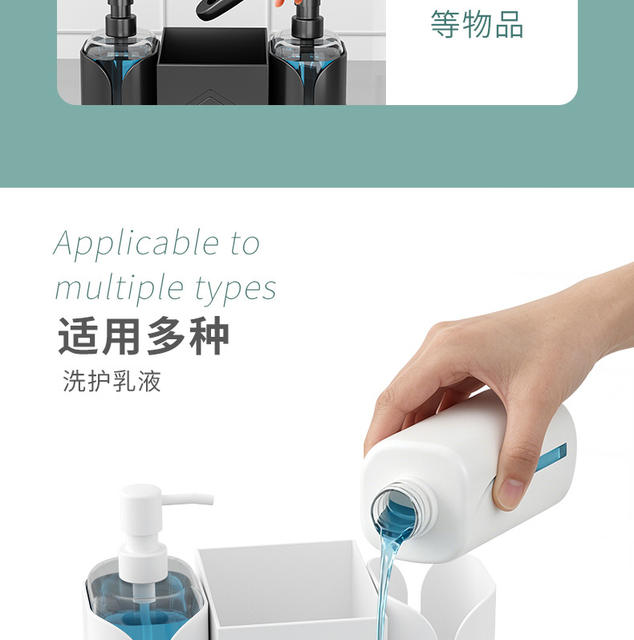 Sponge Soap Dispenser, Soap Dispenser for Kitchen and Bathroom, Soap Bottle Dispenser, Liquid Soap Dispenser detail 9