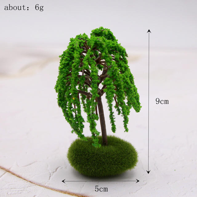 Miniature Garden Artificial Landscape Trees, Plastic Building Model Trees, Ob11 Micro-Landscape Scene Making Materials detail 5