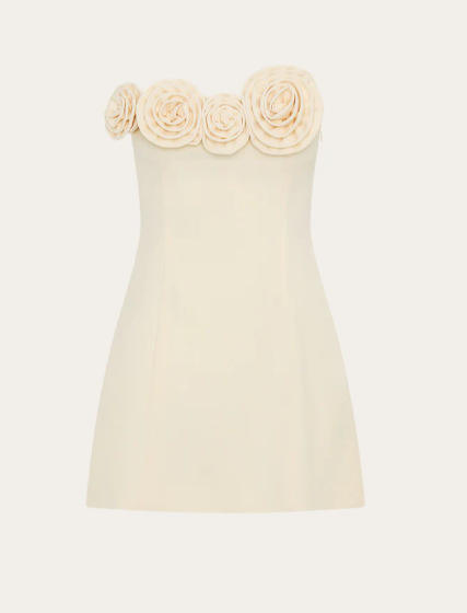 Three-Dimensional Flower Sexy Tube Top Dress for Women Summer French Slimming Short Skirt Niche Waist-Cinching Puffy Skirt detail 6