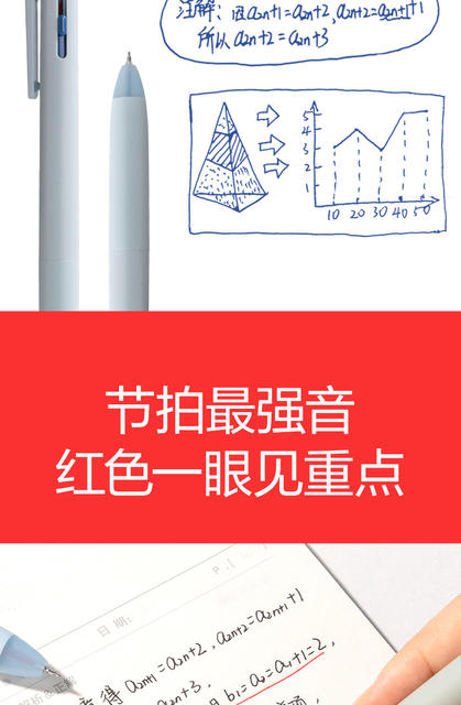 Deli New Sai Three-Color Retractable Gel Pen 0.5mm for Students, High-Value Red Pen for Correcting Mistakes, Teacher's Marking Pen detail 7