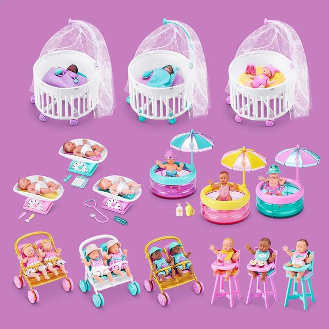 Zuru Baby Ball Second Generation Five Times Surprise Ball Miniature Simulation Playhouse Toy Stroller Baby Car Toy detail 2