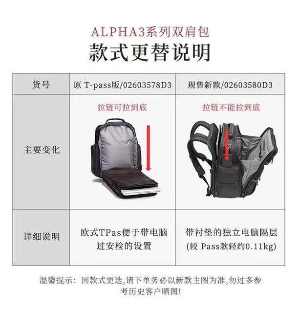 Alpha 3 Series Men's Business Ballistic Nylon Waterproof Computer Backpack Backpack Light Luxury detail 2