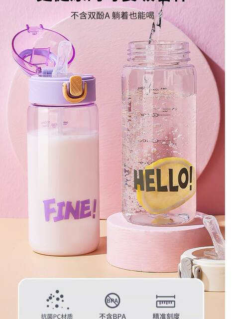 Anti-Choking and Anti-Leakage Special Water Cup for the Elderly, Care Cup for Bedridden Patients, Liquid Food, Drinking Straw Cup for Lying down detail 2