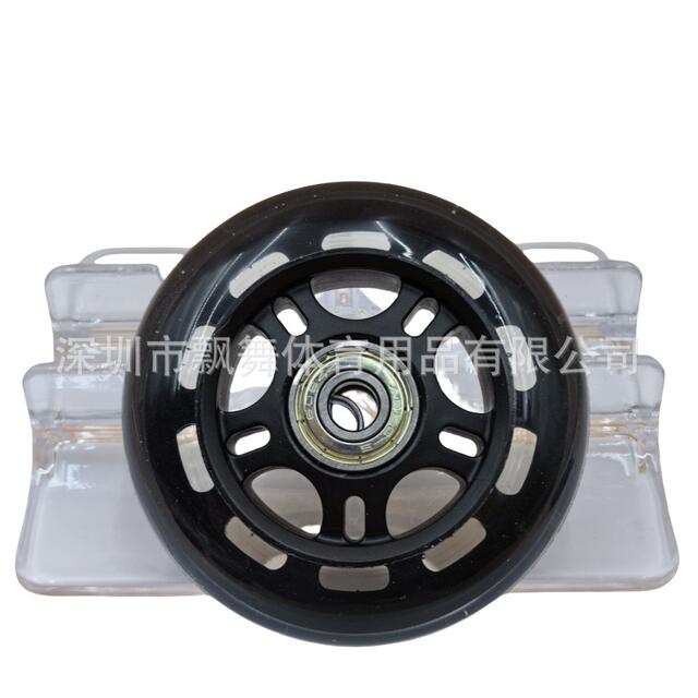 PU wheel skate pulley silent wheel vigor board trolley shopping cart machine with wheel soft rubber material detail 12