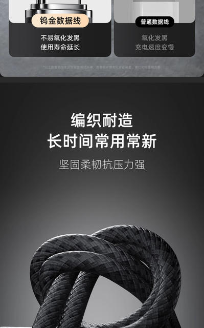 100W Super Fast Charging Type-C Data Cable Suitable for Huawei Apple 17 Xiaomi Oppo Mobile Phone Charging Cable Car detail 9