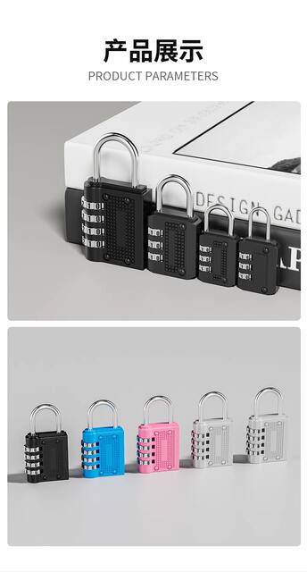 Cross-Border Combination Lock for Student Dormitory Doors, Cabinets, Gym Lockers, Luggage, Travel Cases, Mini Small Locks detail 7